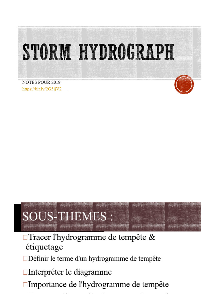 Comprendre l'hydrogramme de tempête | PDF | Débit (hydrologie ...