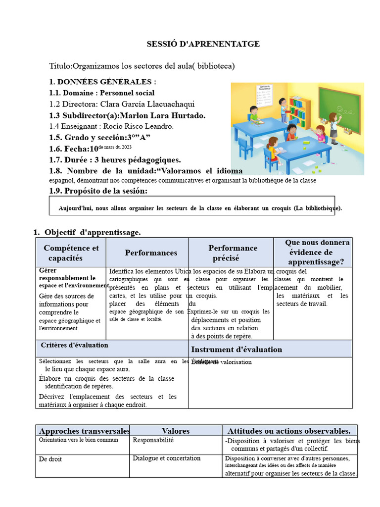 Organisation de la bibliothèque en classe | PDF | Bibliothèques