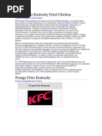 História do KFC: Fundador e Expansão | PDF