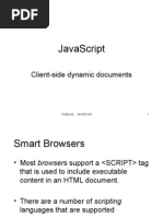 Javascript: Client-Side Dynamic Documents