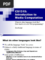 CS1315: Introduction To Media Computation