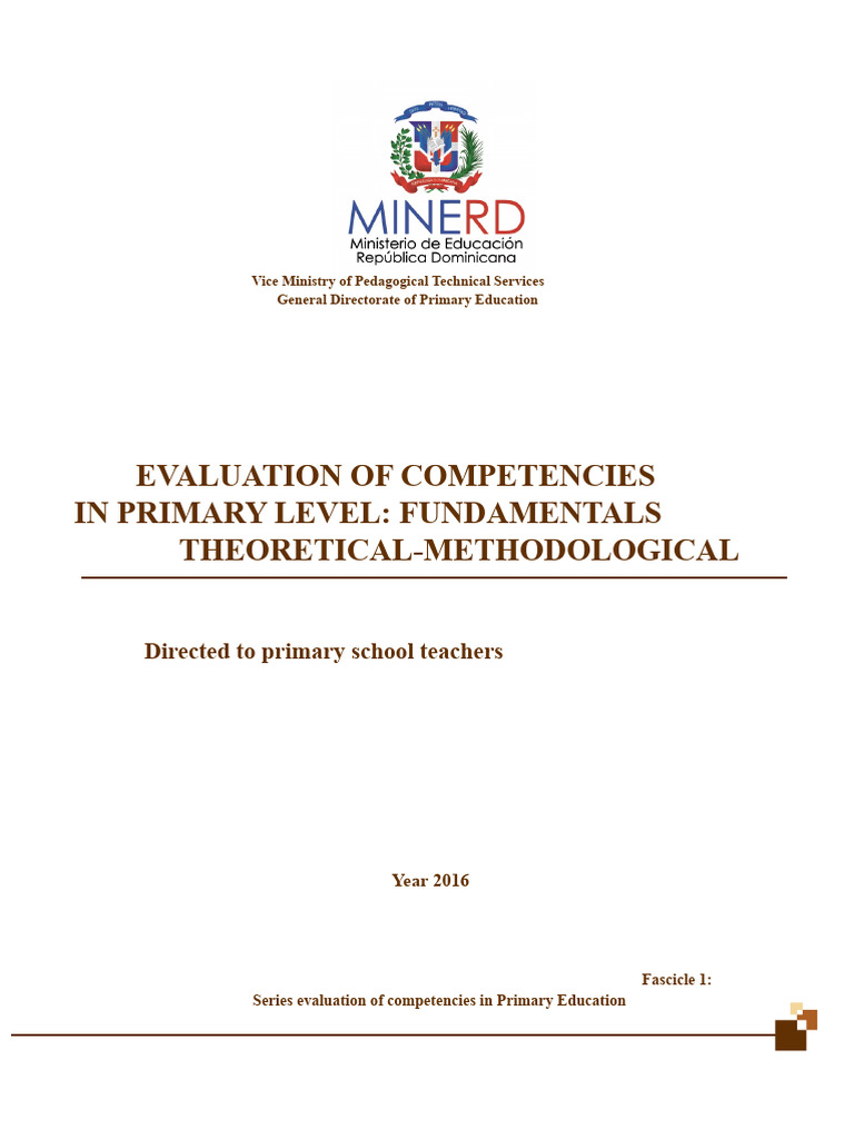 Issue 1 - Evaluation of Competencies in Primary Education | PDF ...