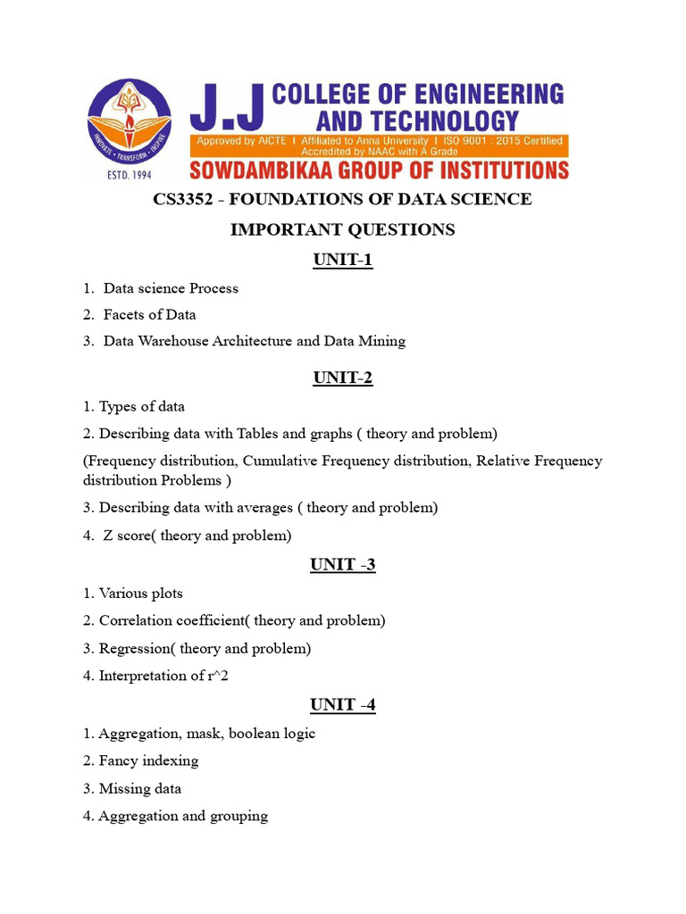 Imp Ques Fds | PDF