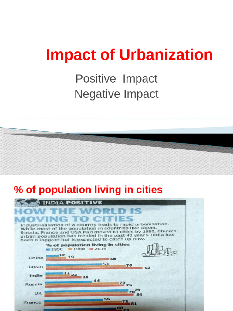 Effects of Urbanization on Society and Economy | PDF | Urbanization ...