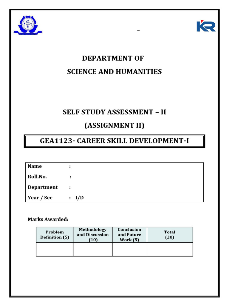 Career Skill Development II Assessment | PDF