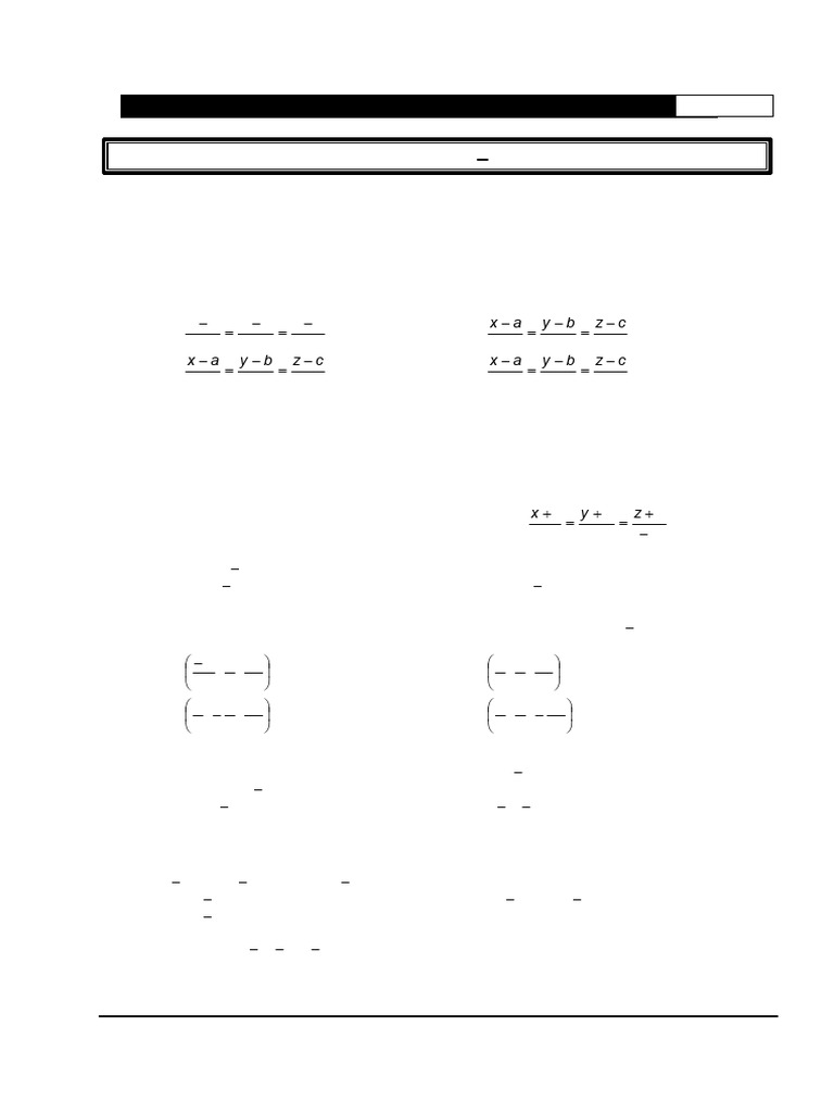 05 Three Dimensional Geometry Exercise | PDF | Line (Geometry ...