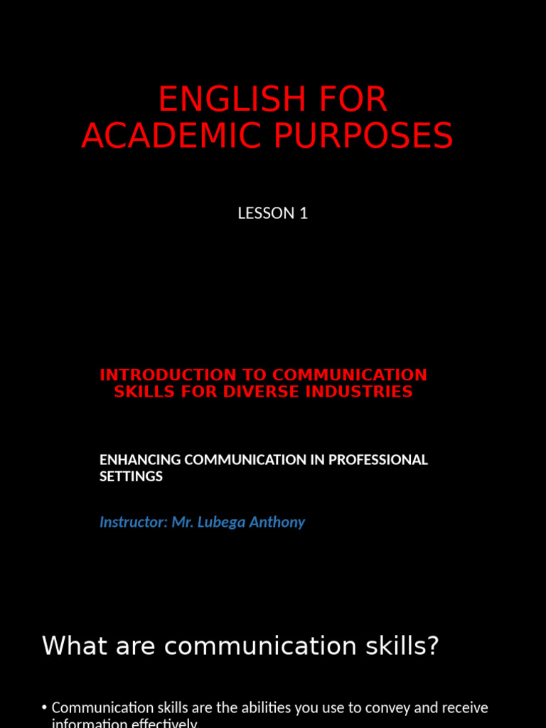 Enhance Communication Skills for Success | PDF | Communication ...