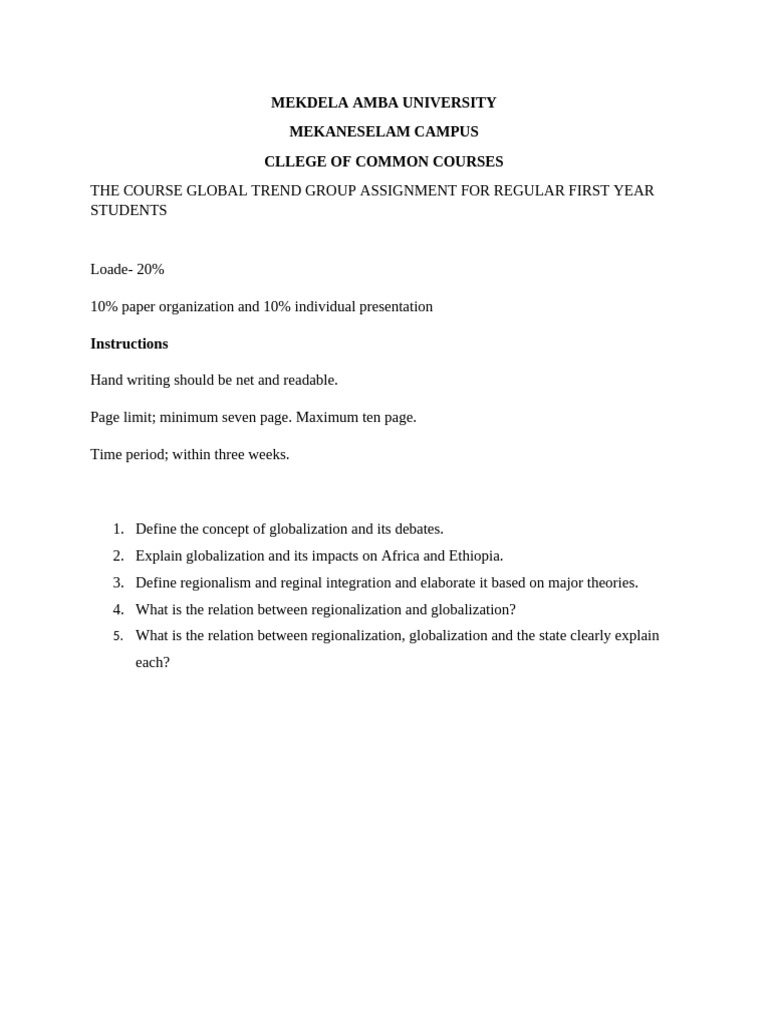 Assignment | PDF