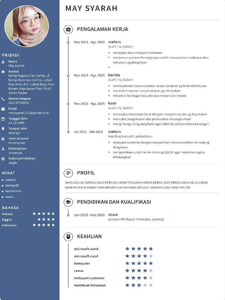 CV Update Baru | PDF