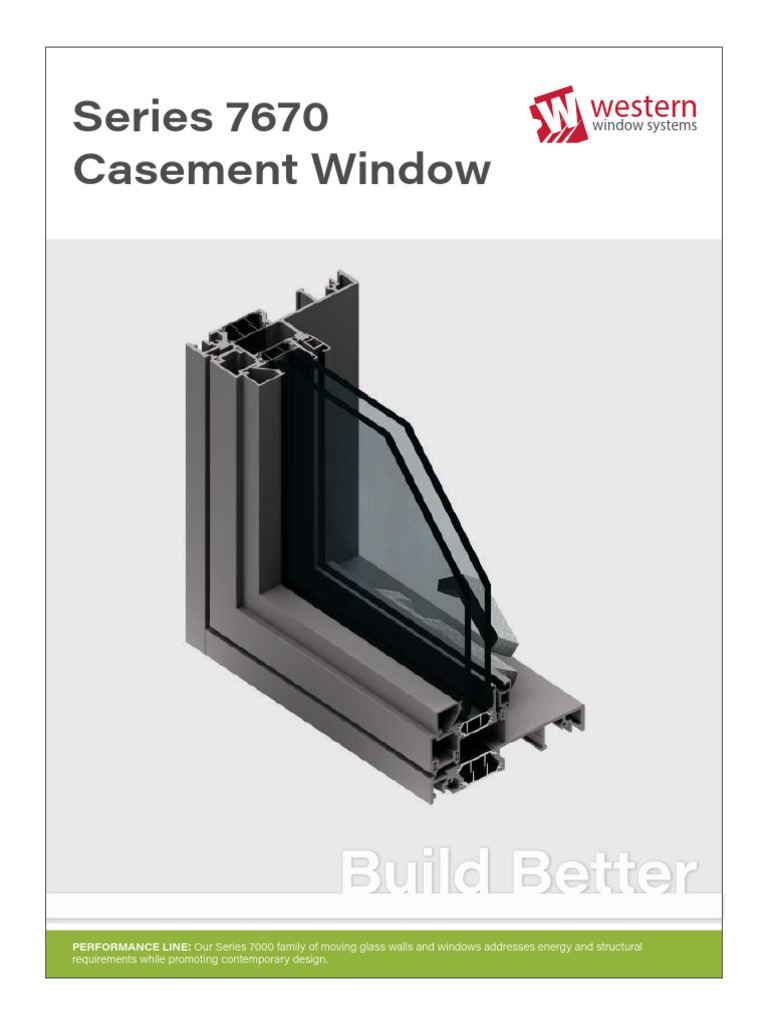 Series 7670 Casement Window Overview | PDF | Window | Door