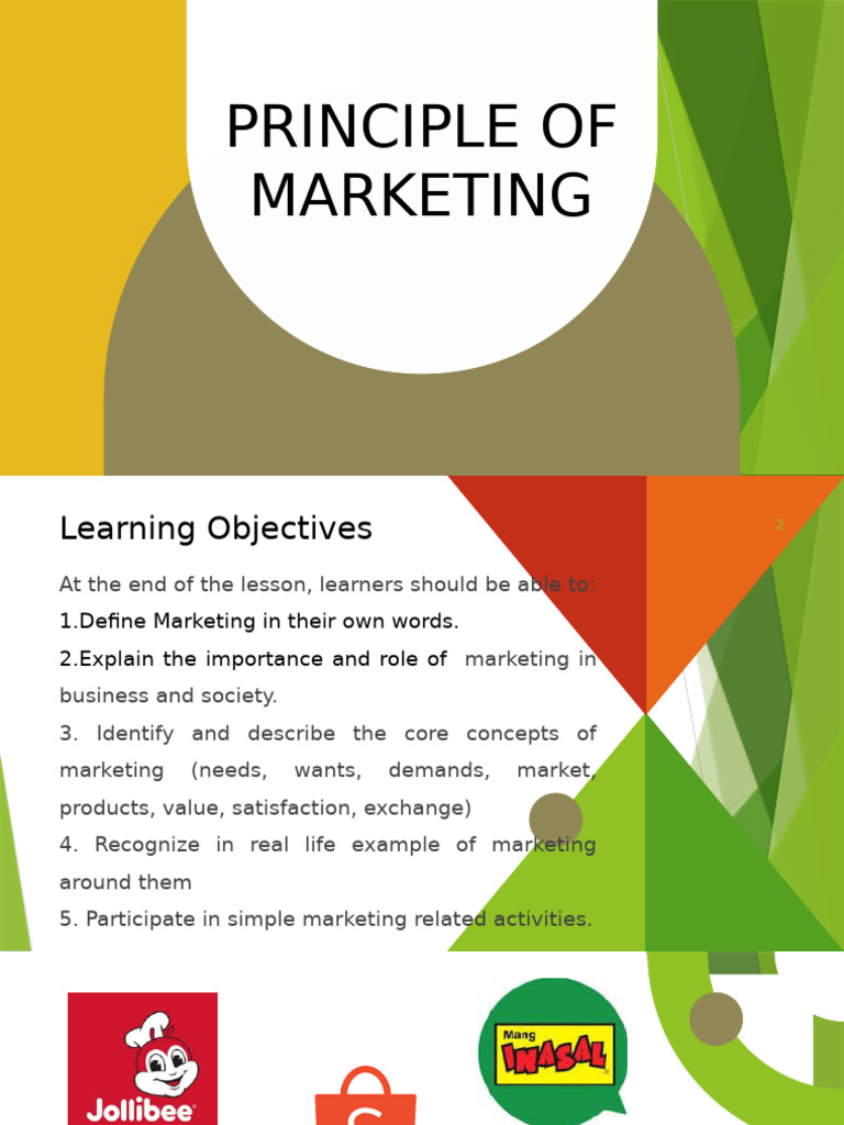 Principle Of Marketing Pdf Marketing Demand
