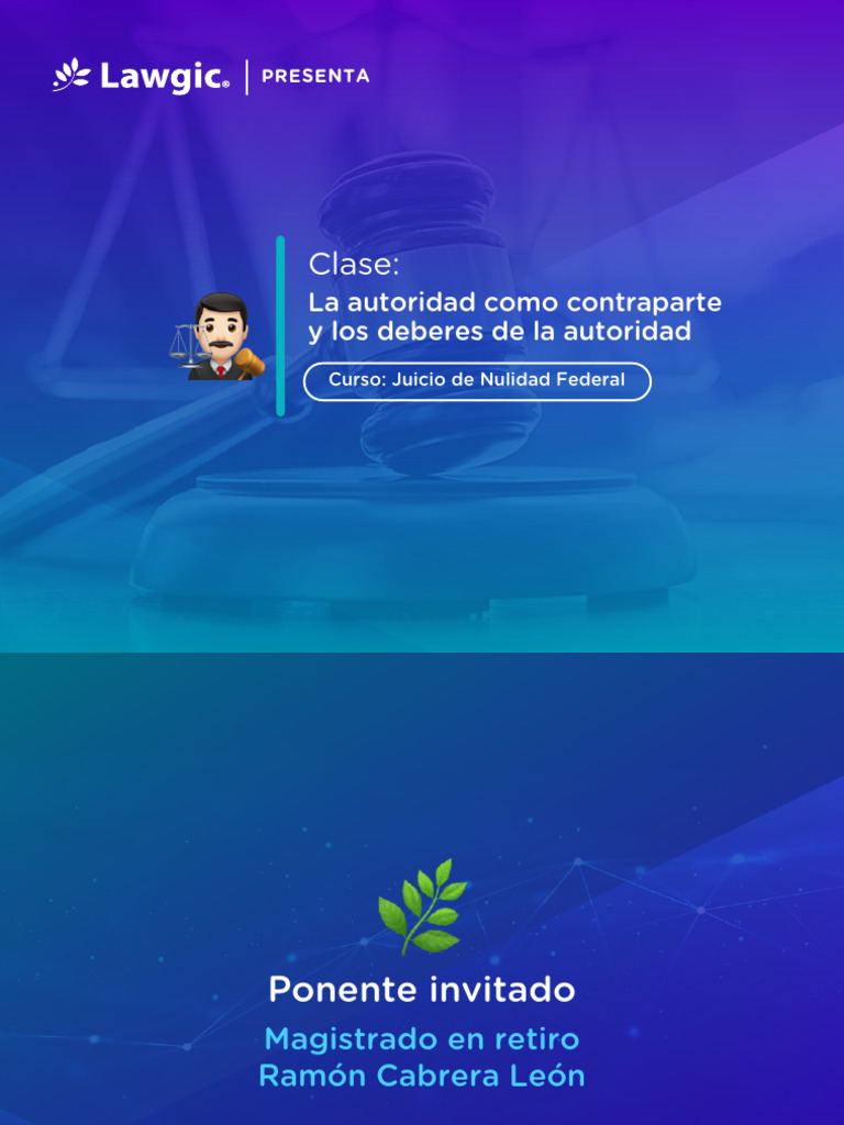 Autoridad Como Contraparte | PDF | Ejecutivo (gobierno) | Sentencia (ley)