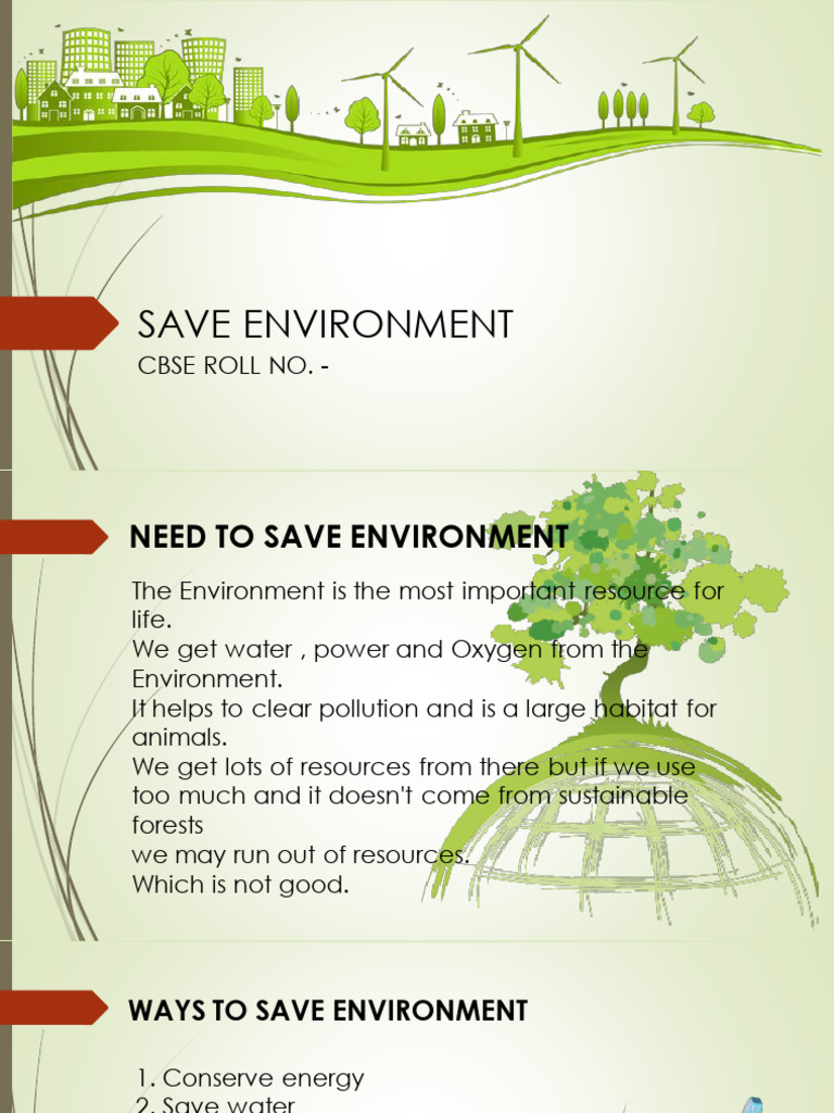 Save Environment | PDF
