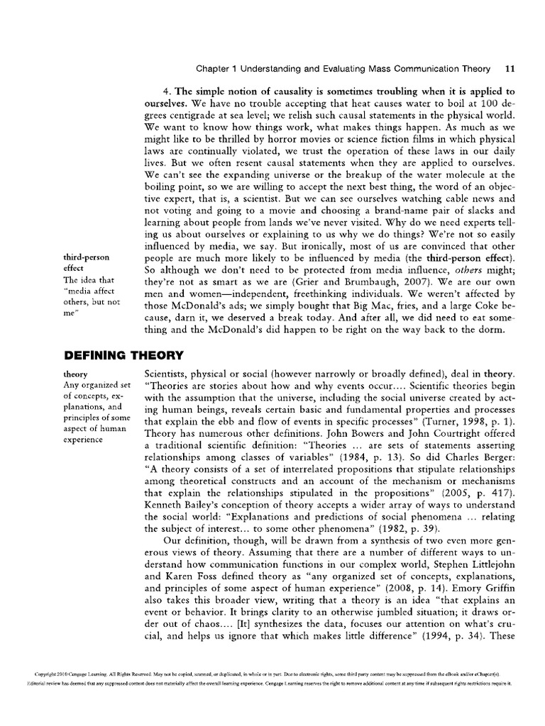 【Mass Communication】Typology of Communication Theory | PDF