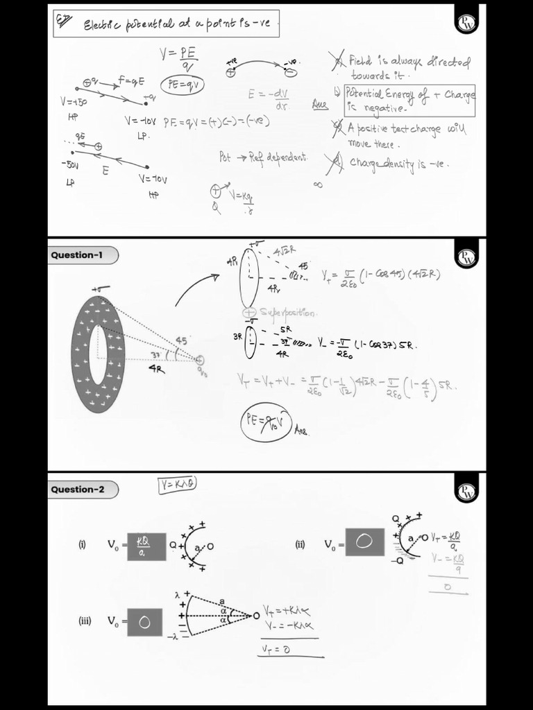 Electric Field and Potential Concepts | PDF | Dipole | Physics