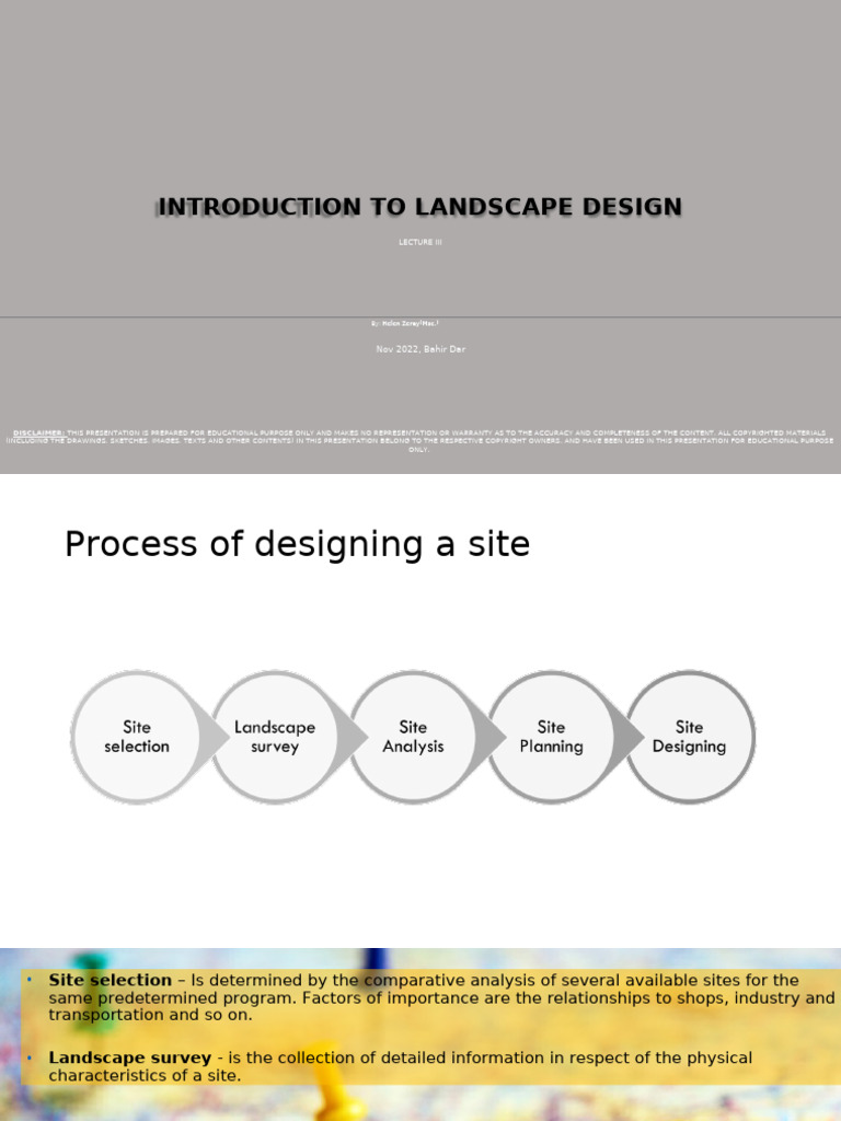Landscape Design Site Analysis Guide | PDF | Soil | Topography