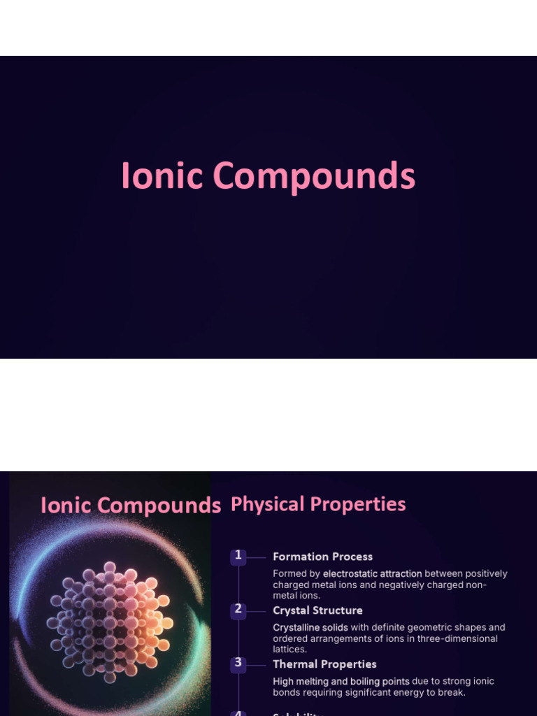 Properties and Behavior of Ionic Compounds | PDF | Rust | Corrosion