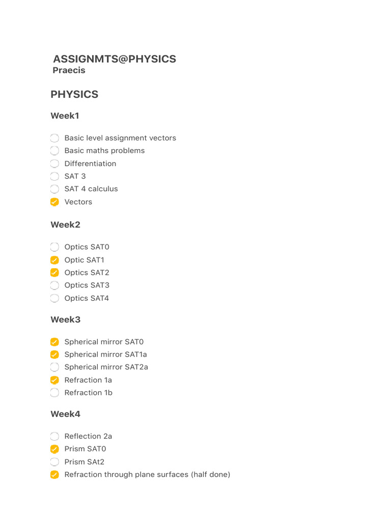 Comprehensive Physics Assignment Guide | PDF