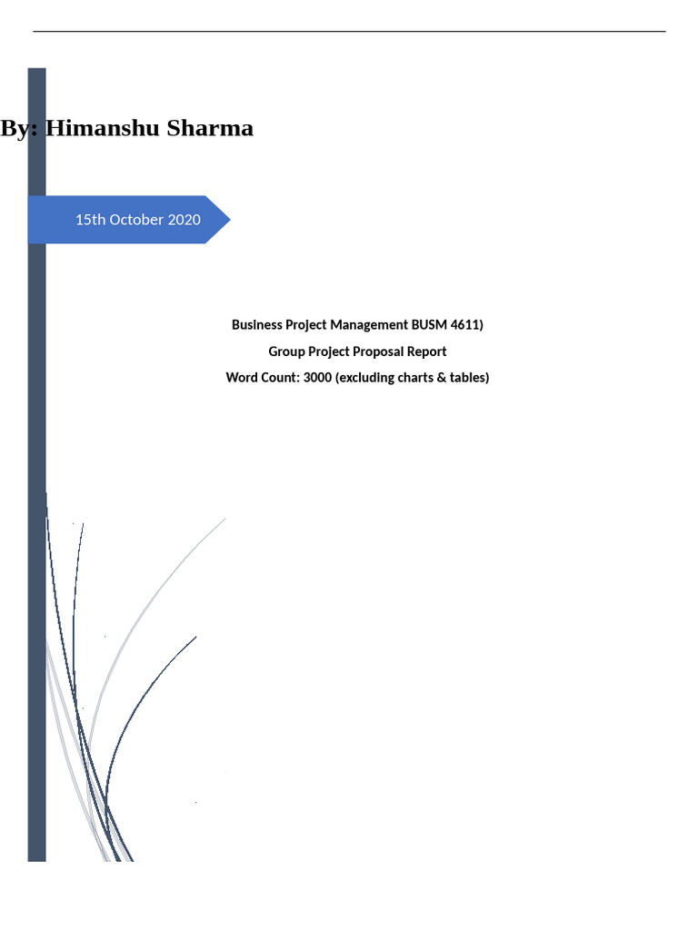 Assignment 3 Final 18th October 2020 | PDF | Project Management | Business