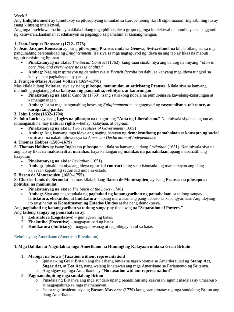 Week 5 | PDF