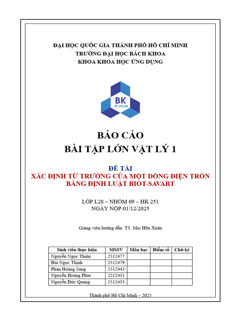 Vatly 1 BTL Nhom 9 | PDF