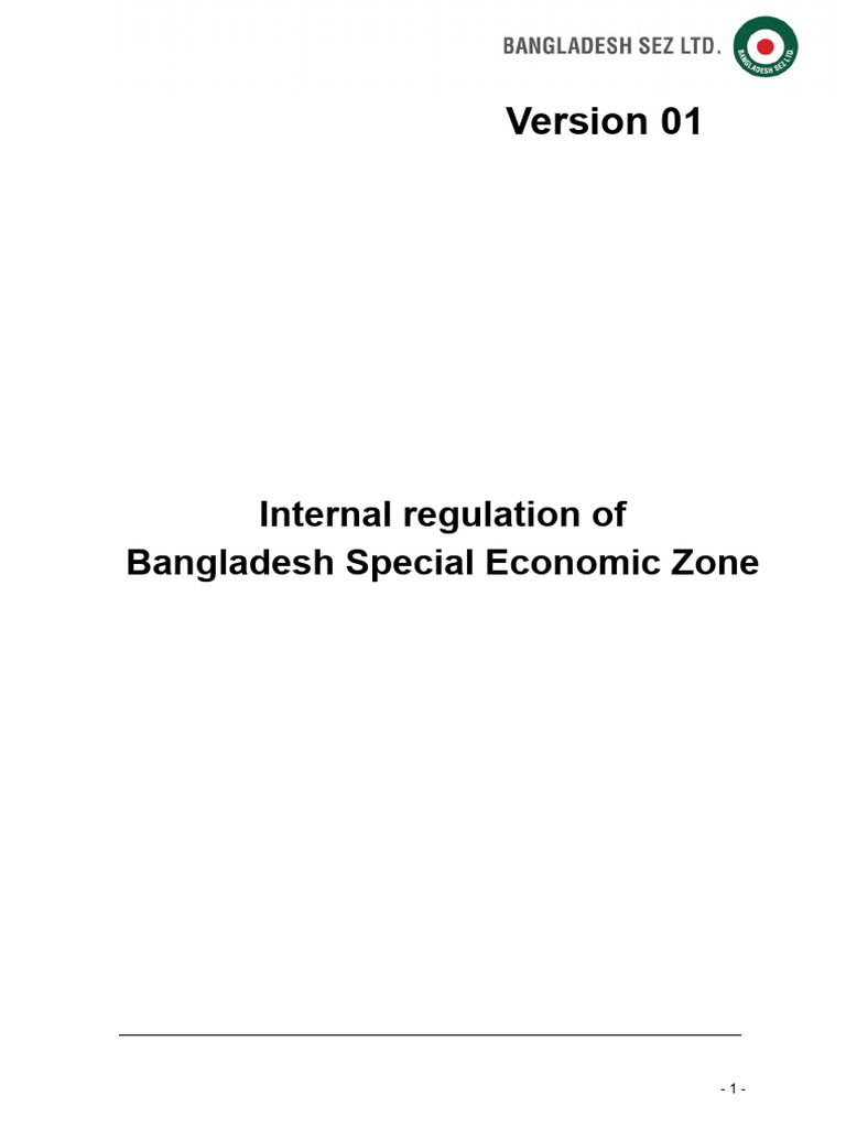 Bangladesh Special Economic Zone Regulations | PDF | Lease | Indemnity