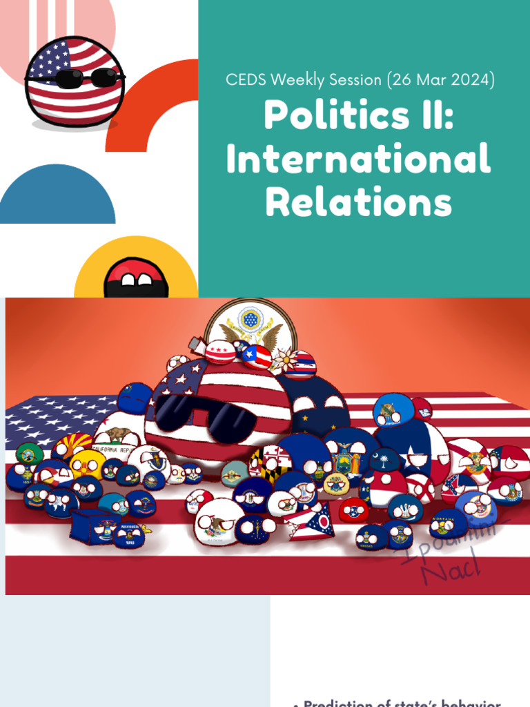 CEDS Weekly Session on International Relations | PDF | Political ...