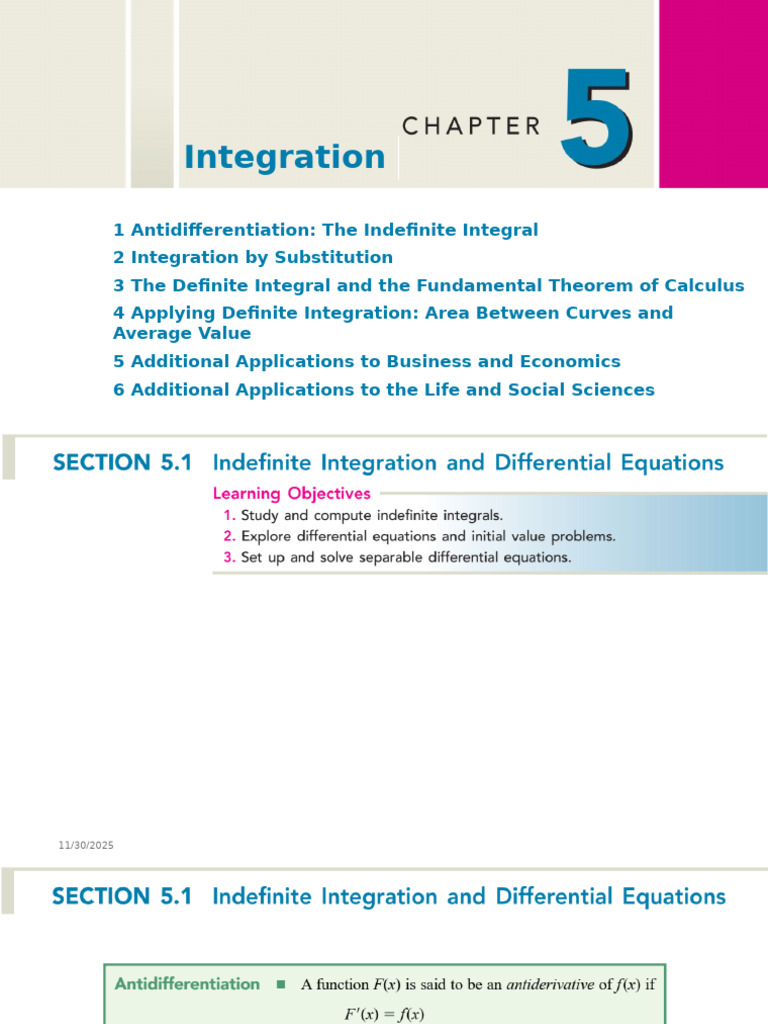 Calculus Chap 05 | PDF | Integral | Calculus