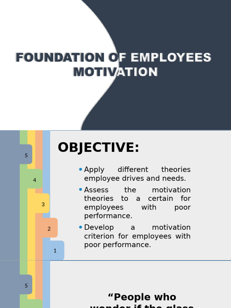 Chapter 6 Foundation of Employees Motivation | PDF | Motivational ...