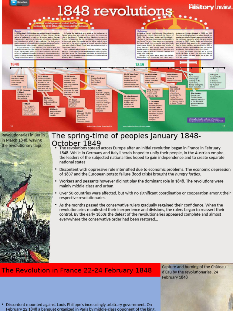 European Revolutions of 1848-1849 Overview | PDF