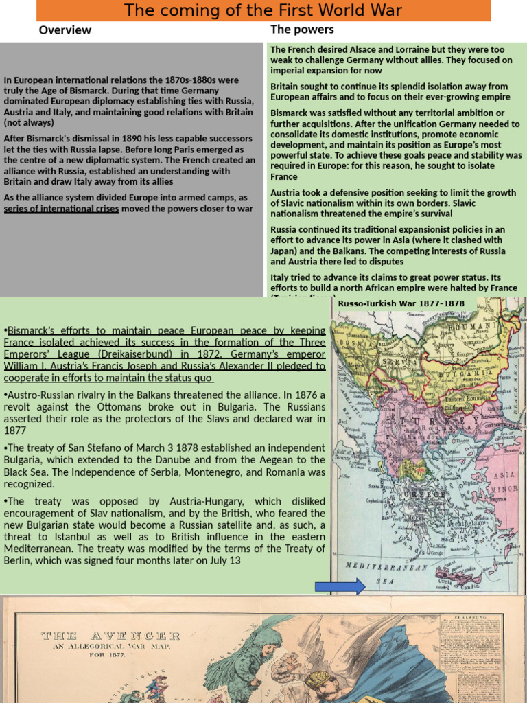 Causes of World War I: Alliance Dynamics | PDF | Balkans | German Empire