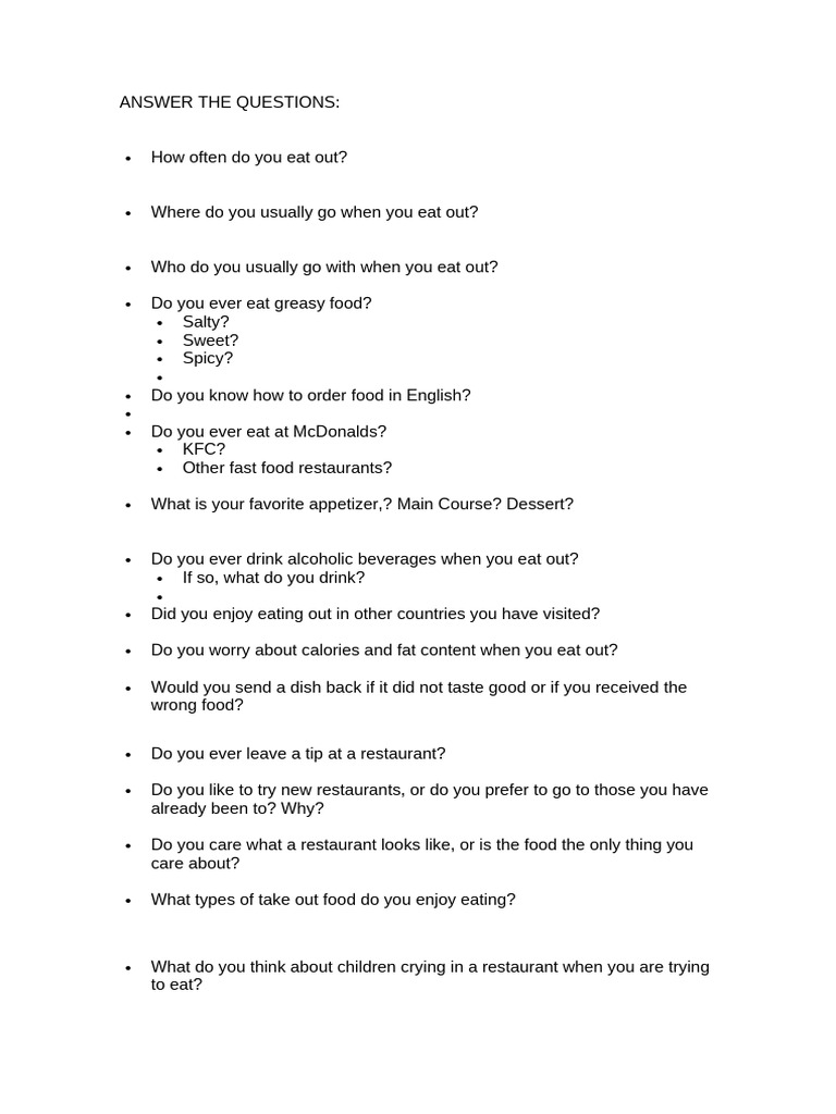 Answer The Questions | PDF