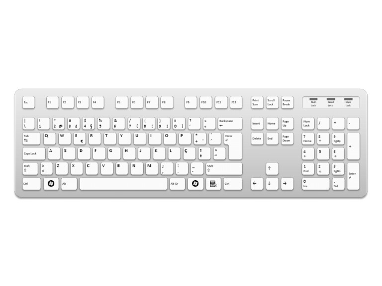 Keyboard Layout and Functions Guide | PDF | Computers
