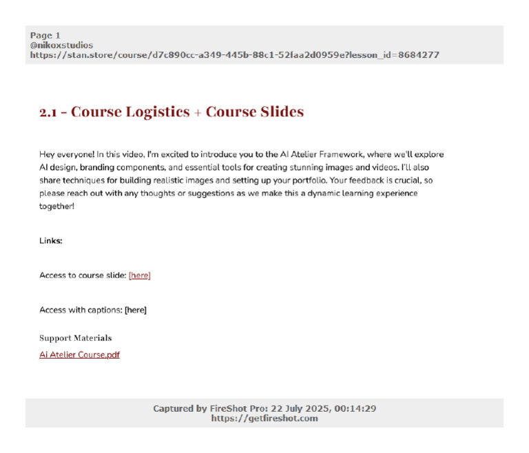 01-21 - Course Logistics Course Slides | PDF