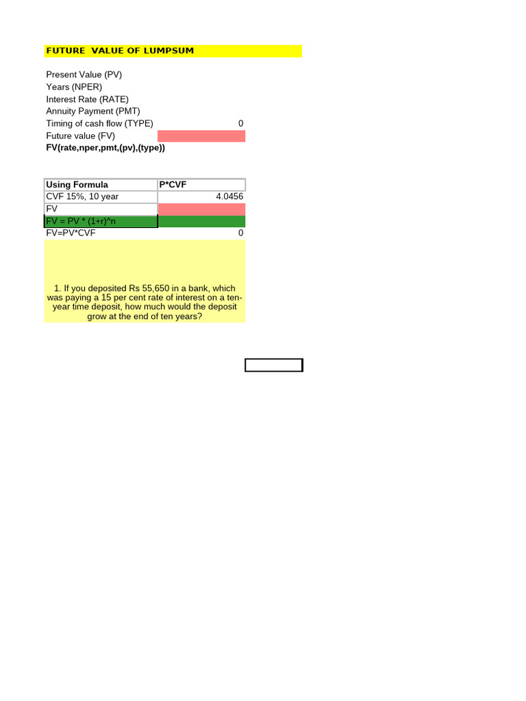 Module 1 - Financial Functions - Students | PDF | Present Value | Interest