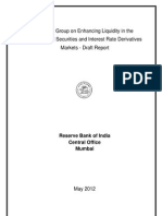 Working Group On Enhancing Liquidity in The Government Securities and Interest Rate Derivatives Markets - Draft Report