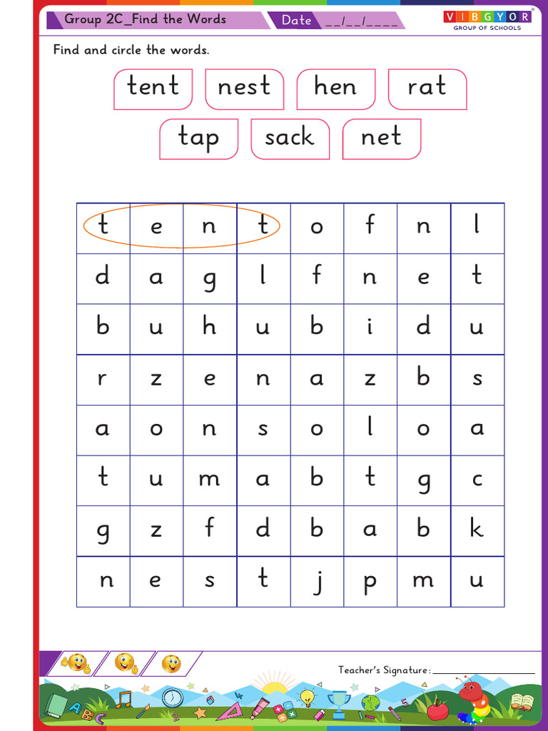 Group 2C - Find The Words - RS - Day 9 | PDF