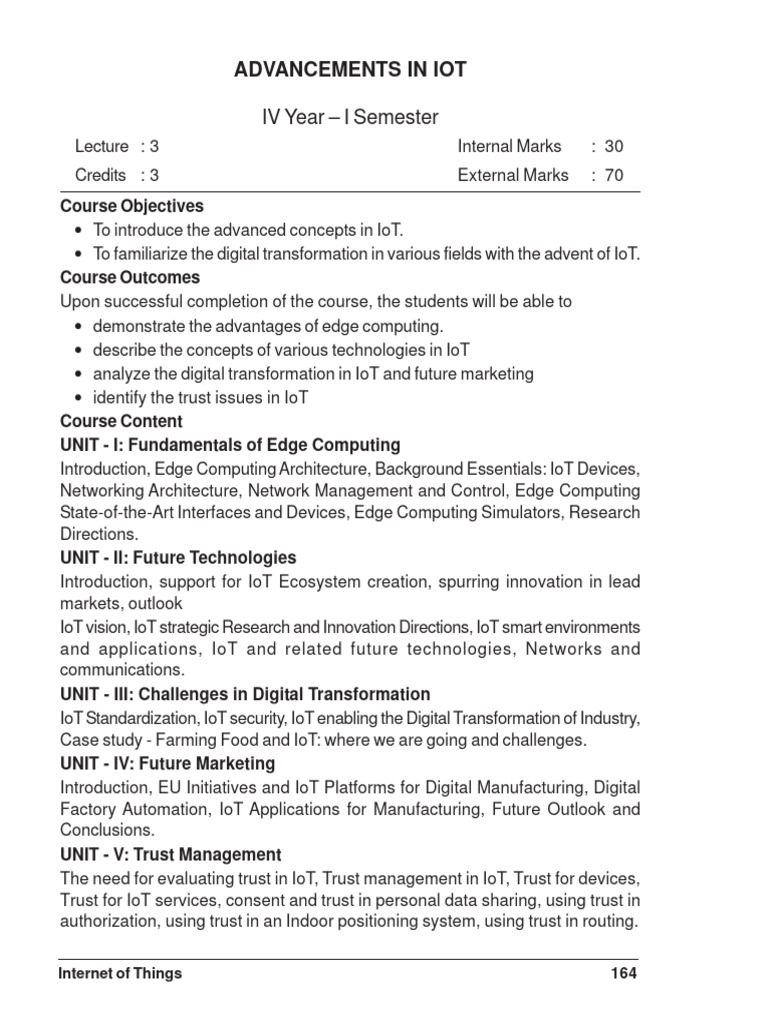 Advancements in IoT and Edge Computing | PDF | Internet Of Things ...