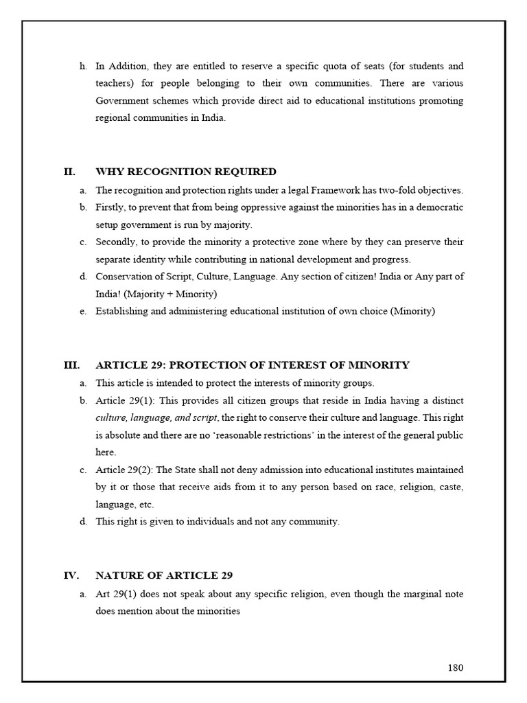 Minority Rights in Education in India | PDF