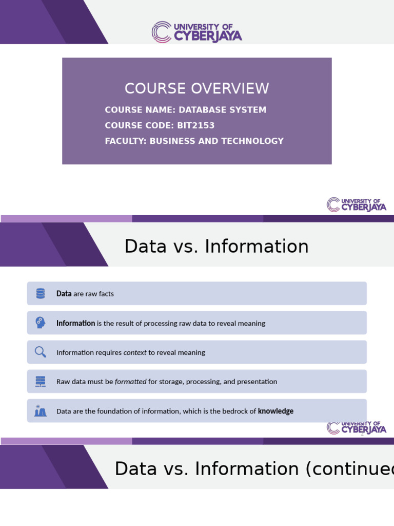 Database Systems Course Overview | PDF | Databases | Data Management