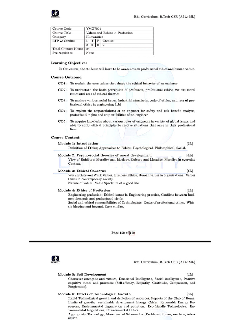 VALUES AND ETHICS IN PROFESSION YMG7001 Notes | PDF
