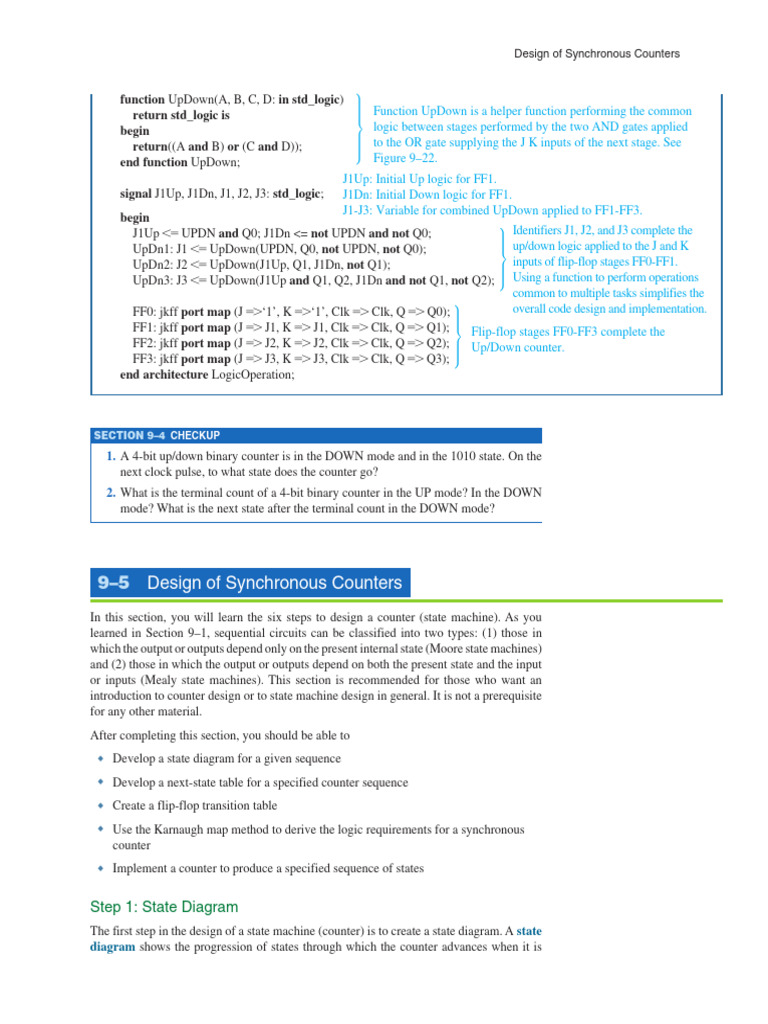 Synchronous Counter Design Guide | PDF | Logic Gate | Mathematical Logic