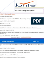 Class 8 Cbse Sample Papers