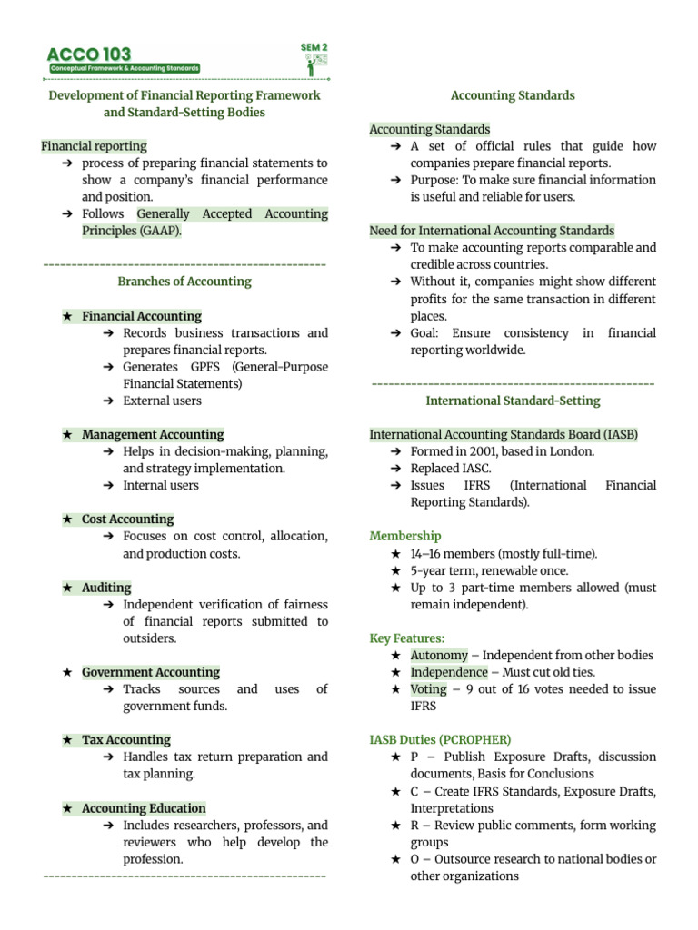 Financial Reporting Framework Overview | PDF | International Financial ...