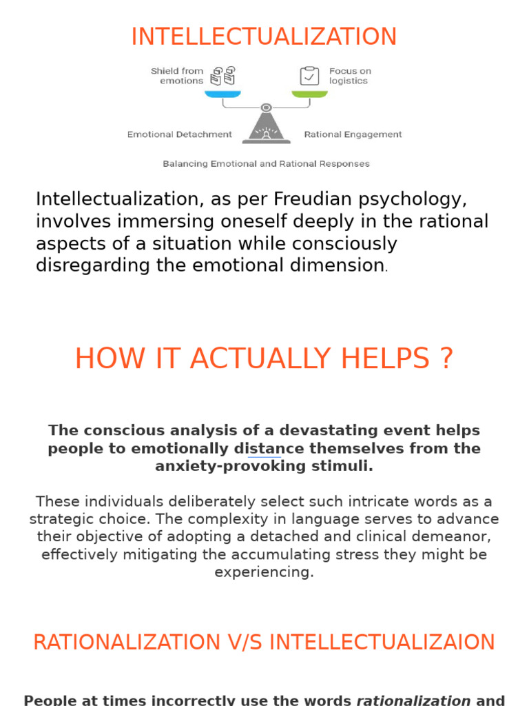 Understanding Intellectualization in Therapy | PDF | Psychotherapy ...