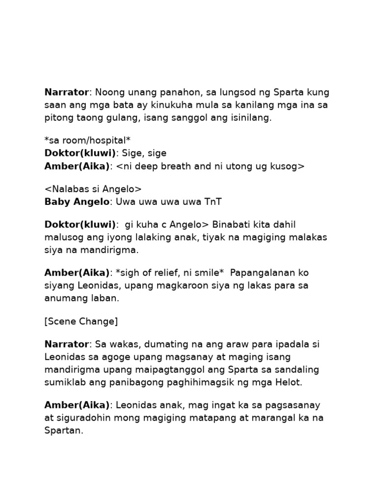 AP SCRIPT Araling Panlipunan Script Role | PDF