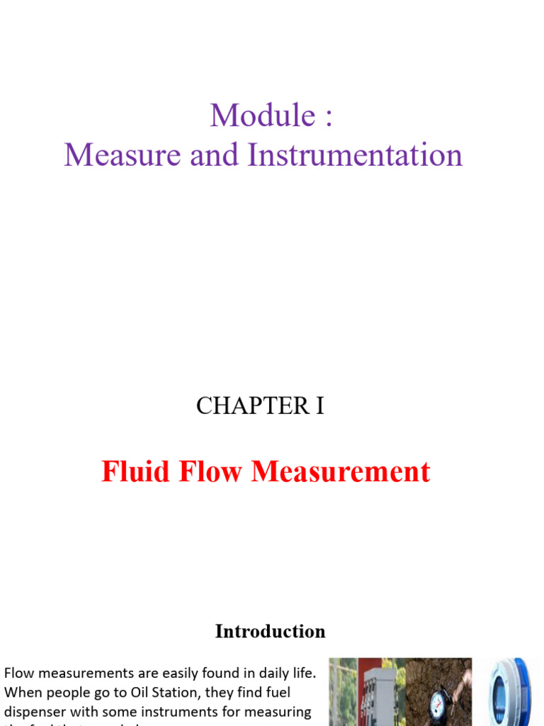 Fluid Flow Measurement Techniques | PDF | Flow Measurement | Fluid Dynamics