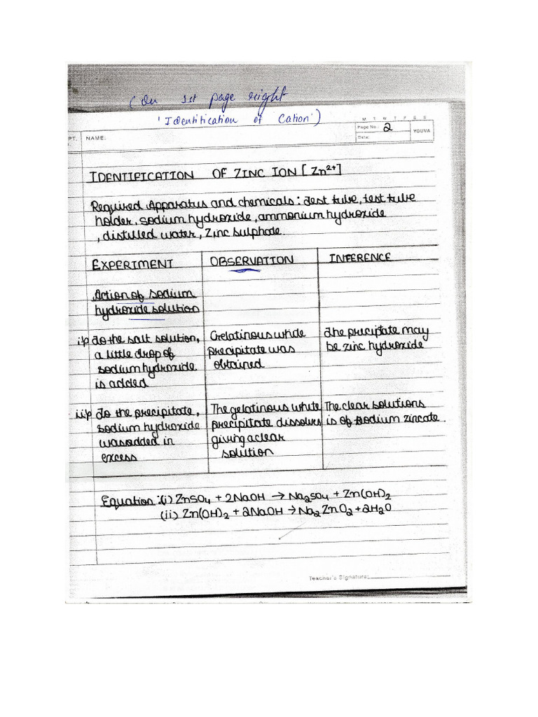 Chem Practical | PDF
