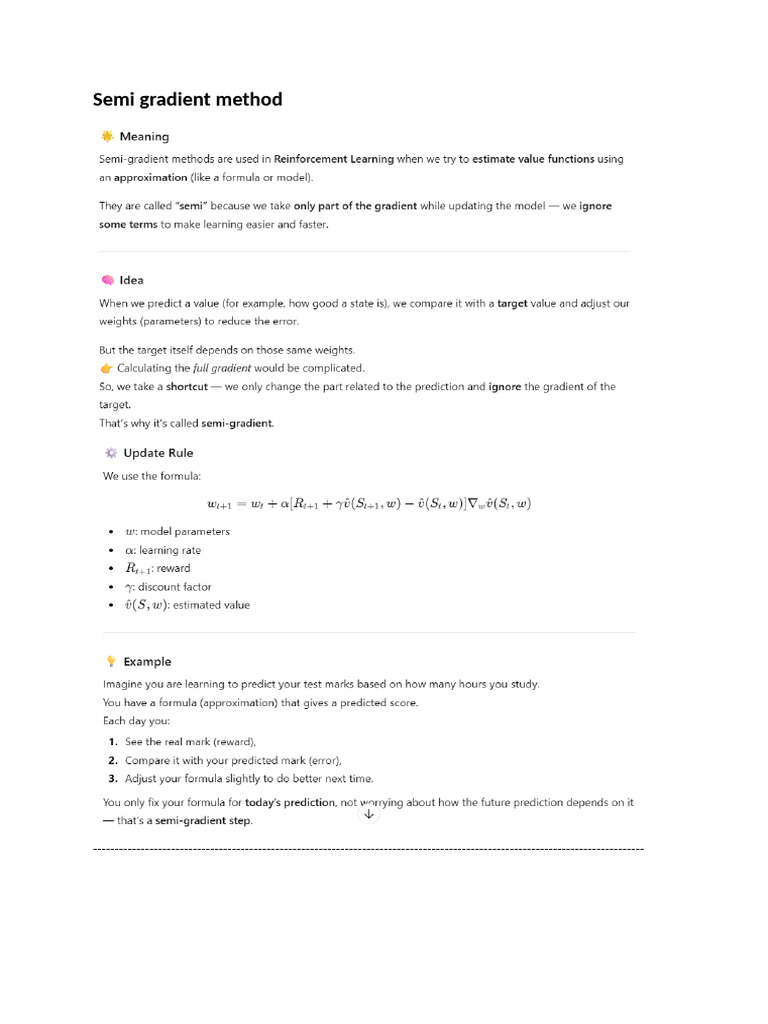 Gradient and Policy Methods Explained | PDF
