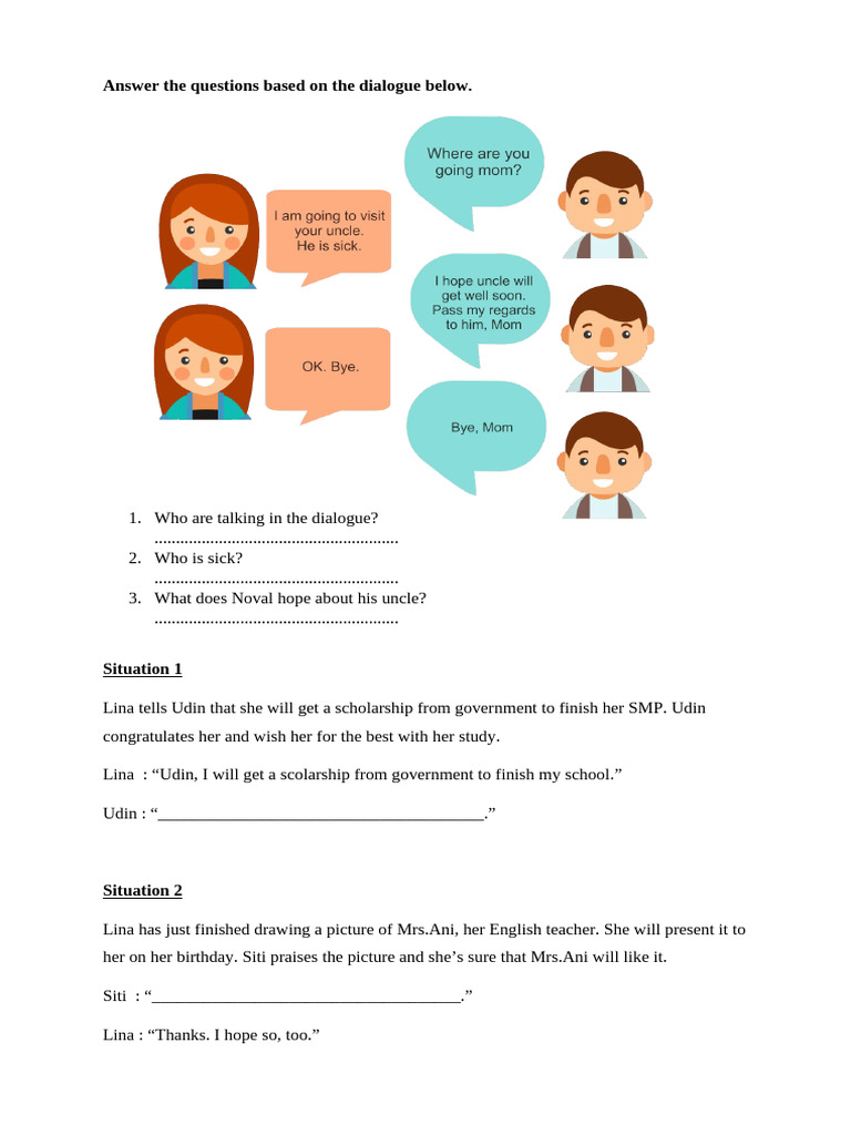 Dialogue Analysis and Questions | PDF
